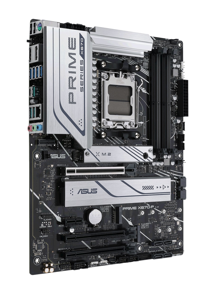  X670 ATX Motherboard: AM5 Socket For AMD Ryzen 7000 Series Processors<BR>4x DDR5, 6x SATA 6Gb/s, PCIe 5.0, 1x M.2 Gen5 + 2x M.2 Gen4, USB 3.2, 2.5GbE LAN, Realtek 7.1 Audio, HDMI/DP  